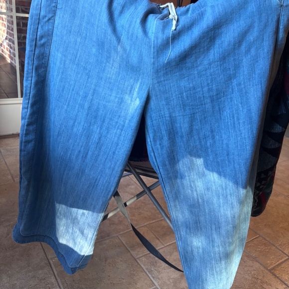 New Three Birds Nest Wide Leg Chambray Pants - Picture 5 of 8